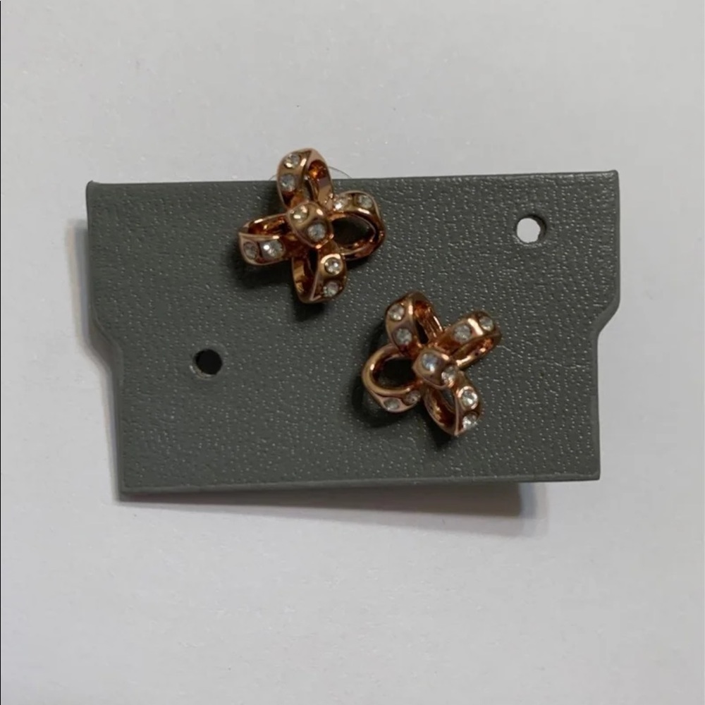 Rose gold stud earrings